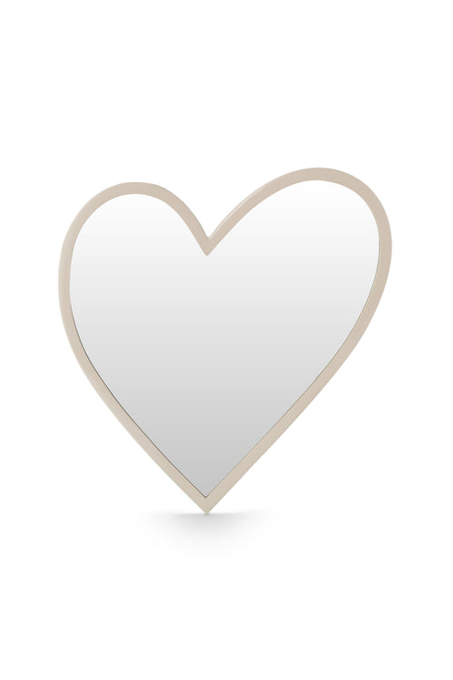 vtwonen - Spiegel - Hart - Zandkleur - Ø30cm