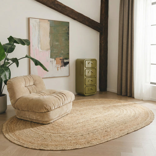 Mrcarpet jute vloerkleed Ovaal - naturel 240 x 340cm