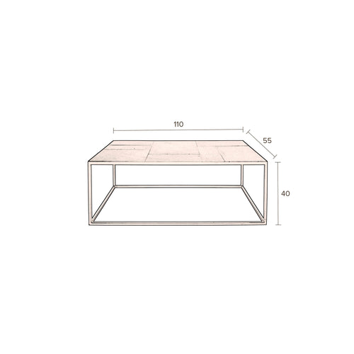 Dutchbone Lee Salontafel - Grijs - vtwonen shop