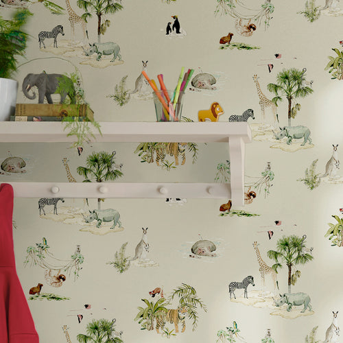 Sophie Allport Vliesbehang Kinderkamer - Animals of the World Hambleton Sage