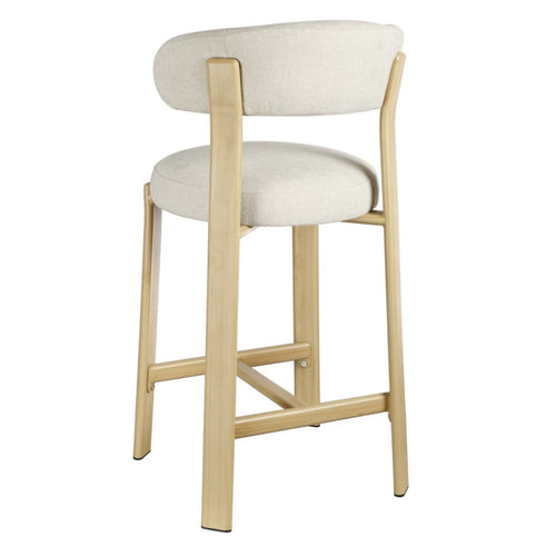 DÉJA Living Barstoel Märsta - Beige/Naturel Stof - Zithoogte 67cm - Set van 2 - vtwonen shop