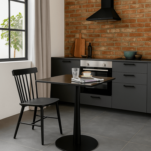 Kare Design Eettafel Bistrot Capri 70x70cm zwart graniet