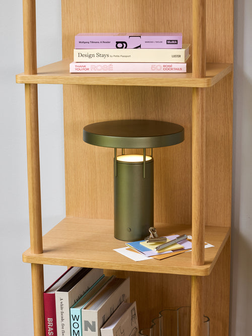 Hübsch draagbare lamp BringMe - acryl/ijzer - ø25xh28cm
