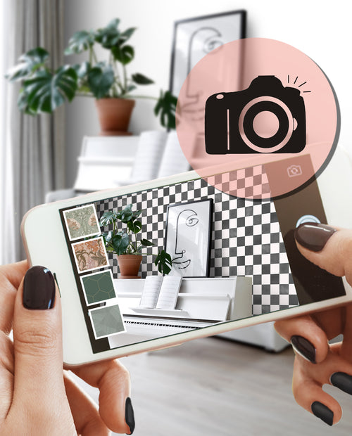 ESTAhome behang geblokt motief zwart wit - 53 cm x 10.05 m - 131285 - vtwonen shop