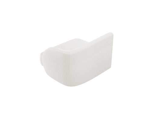 Micadoni rechter module Miley boucle wit - 90x90x70cm