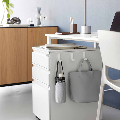 Yamazaki Tower Haak magnetisch S set van 3 - Wit