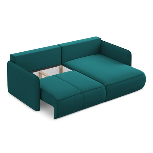 LaMiaSofa hoekbank rechts Palermo - velours - marien - 207x148x86