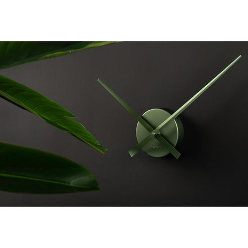 Karlsson wandklok Little Big Time Mini Metallic - groen - Ø41cm - vtwonen shop