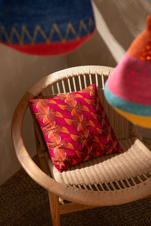 J-Line kussen Patroon Vormen Stof - polyester - mix - 2 stuks - vtwonen shop