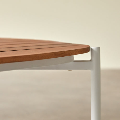 Tikamoon  2-zits loungeset in écrukleurige stof en wit metaal - Beige