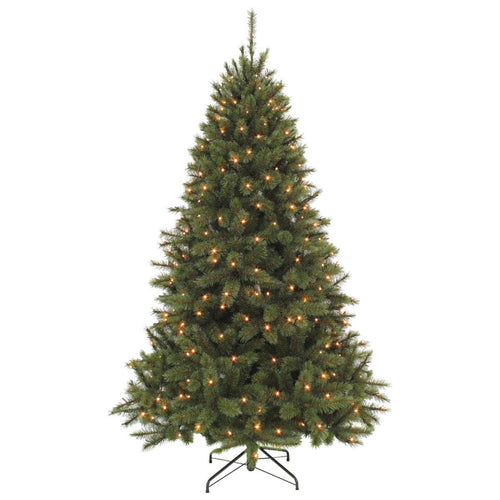 Triumph Tree Bristlecone Kunstboom - Kerstboom met 144 Warm Witte LED Lampjes - Kerstversiering voor Binnen - Scharnierconstructie voor Snelle Opbouw
