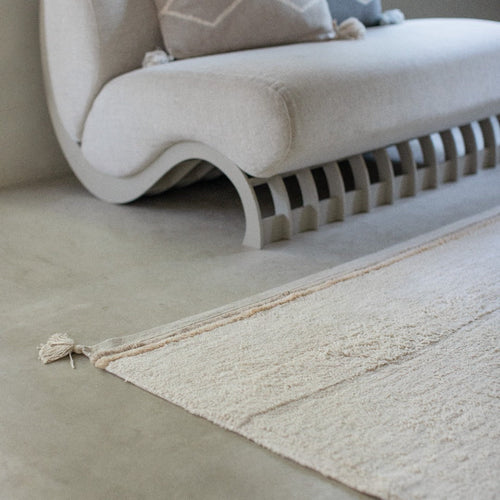 Lorena Canals wasbaar vloerkleed Bloom Naturel