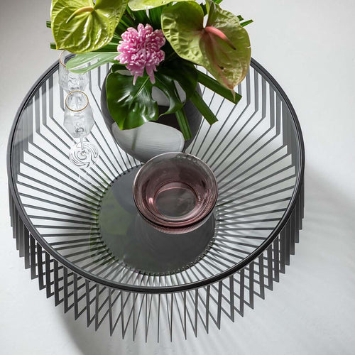 Kare Design Salontafel Corinne Ø80cm zwart - vtwonen shop