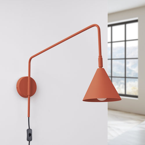 Sollux Lighting Wandlamp NOX rood oker - 14x61x30cm