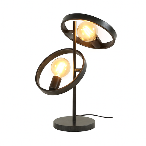 Ylumen tafellamp Hover - 2 lichts - 42  x 53   cm - zwart - vtwonen shop