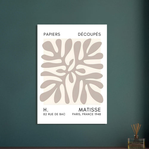 Artfulprints  Matisse - Deep ocean taupe   poster 50x70 cm - vtwonen shop