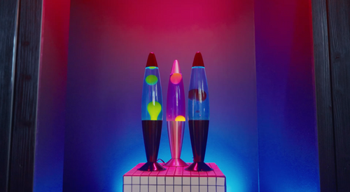 Lighto lavalamp zilver – paarse vloeistof met roze lava - vtwonen shop