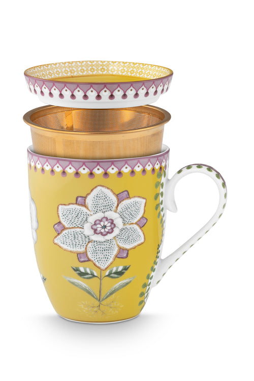 Pip Studio Theemok Set - Lily&Lotus - Geel - 365ml