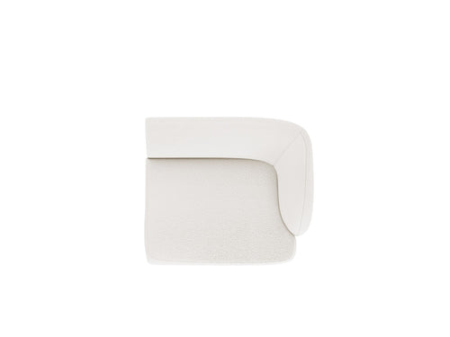 Micadoni rechter module Miley boucle wit - 90x90x70cm