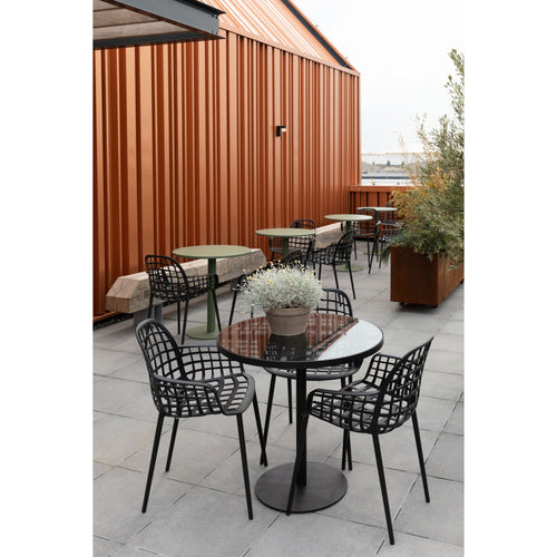 Zuiver Albert Kuip Tuin Eetkamerstoelen armleuning Zwart - Set van 2 - vtwonen shop