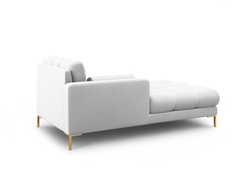 Cosmopolitan Design linker meridiaan Bali structurele stof, lichtgrijs - 185x102x75cm