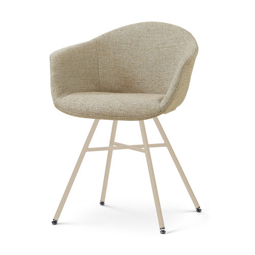 Nolon Noa-Otis eetkamerstoel taupe melange - beige onderstel