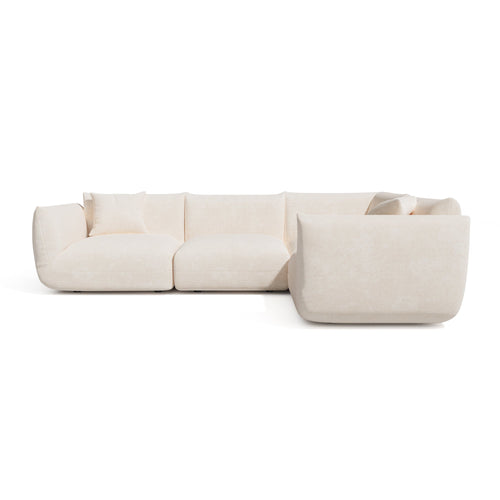 Sia Home -  NOOMA - Chenille fluweel - Crème - 302cm - vtwonen shop