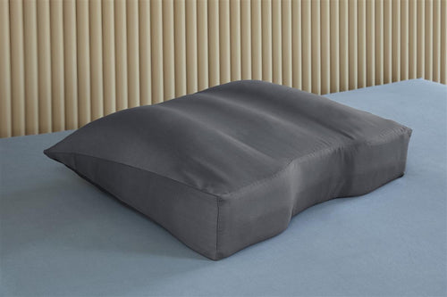 Silvana kussensloop Support Satin Shoulder Contour - 60x60/70 cm - antraciet - vtwonen shop