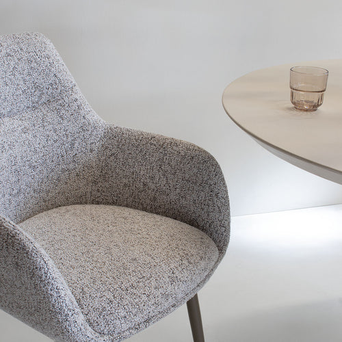 DÉJA Living Eetkamerstoel Noé - Beige/Taupe - Zithoogte 47cm - Set van 2 - vtwonen shop