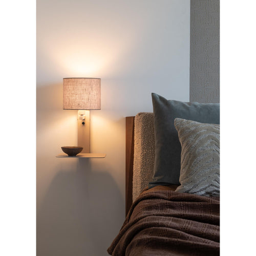 it's about RoMi wandlamp Florence - bruin - 24x24x42cm