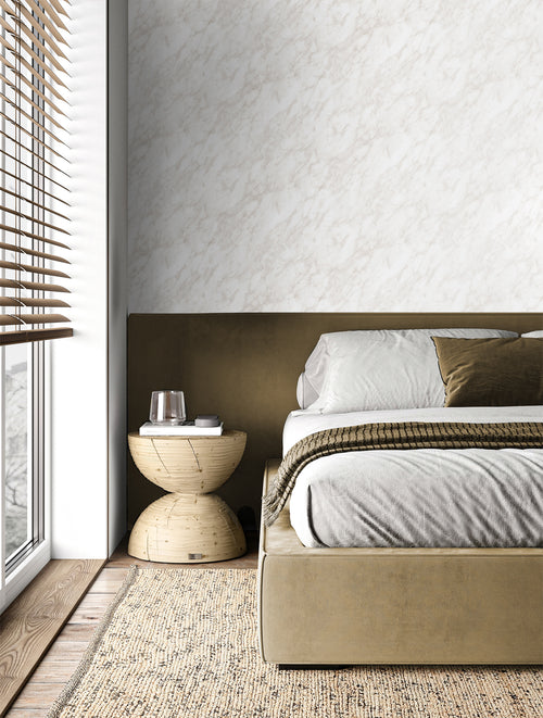 Origin Wallcoverings behang marmer lichtbeige - 53 cm x 10.05 m - 347390