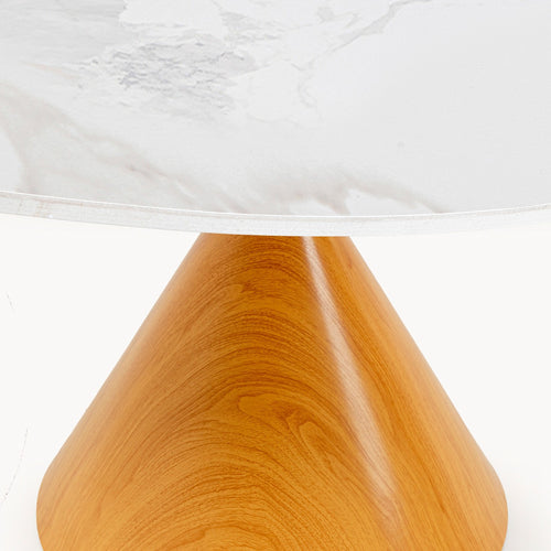 Kare Design Eettafel Cono Ø120cm keramiek eik