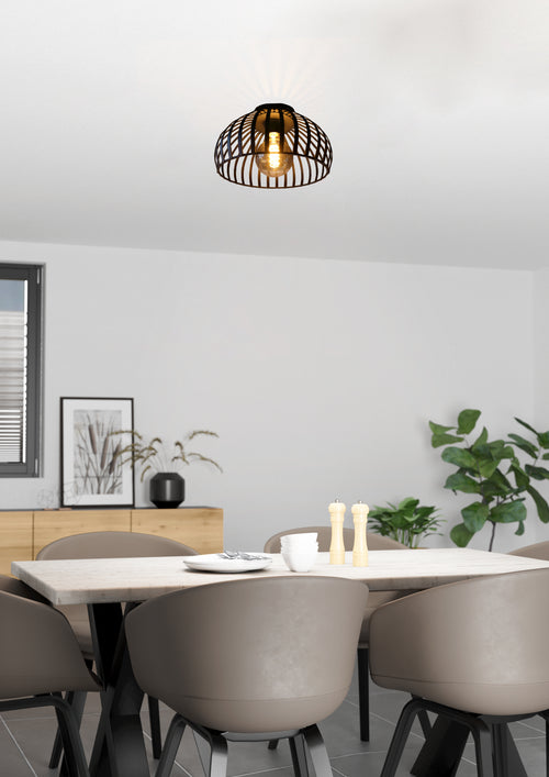 EGLO plafondlamp Mogano 3 - e27 - zwart