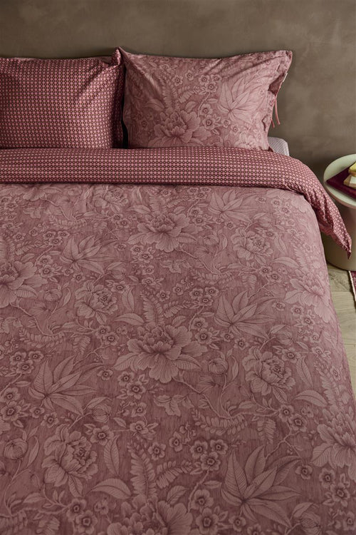 Pip Studio dekbedovertrek Casa Dei Fiori - 140x200/220 cm - steenrood