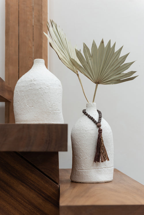 J-Line droogbloemen - gedroogde palmboom Bladeren - groen - 2 stuks - vtwonen shop