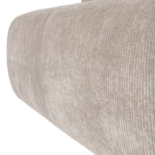 WOOOD eetbank 164 cm rugleuning Mojo Base - Rib - Ecru - 83x164x76