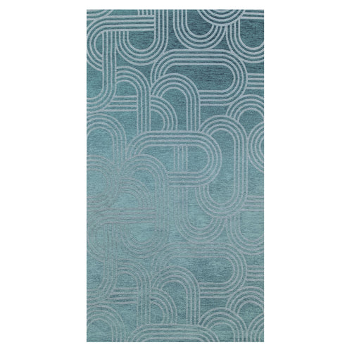 Lola&Moi vloerkleed Blue Glow - blauw -80x150cm - vtwonen shop