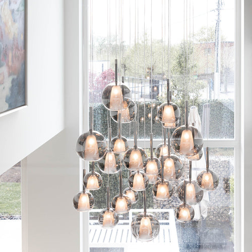 Atmooz hanglamp Saigon 25 - zwart | rond - Ø 100 x H 300 cm - G4