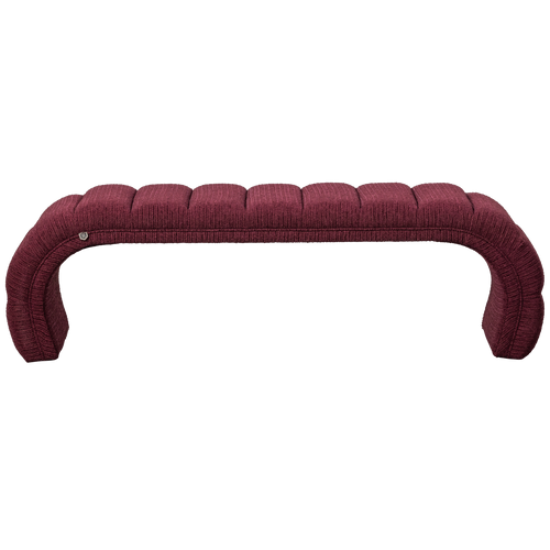 BePureHome bankje Traffic - Polyester - Burgundy - 47x160x47 - vtwonen shop