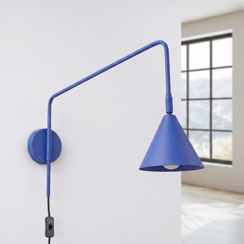 Sollux Lighting Wandlamp NOX ultramarijn - 14x61x30cm