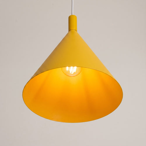 Sollux Lighting Hanglamp NOX 25 geel - 24,5x24,5x140cm