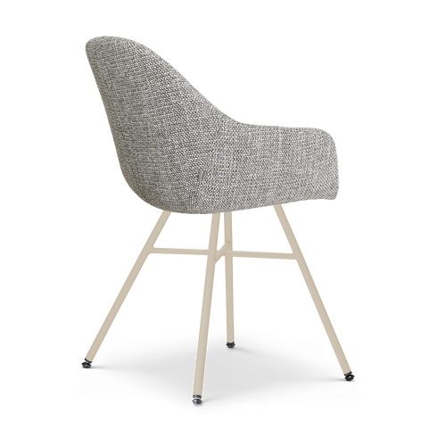 Nolon Noa-Mae eetkamerstoel grijs blend - beige onderstel