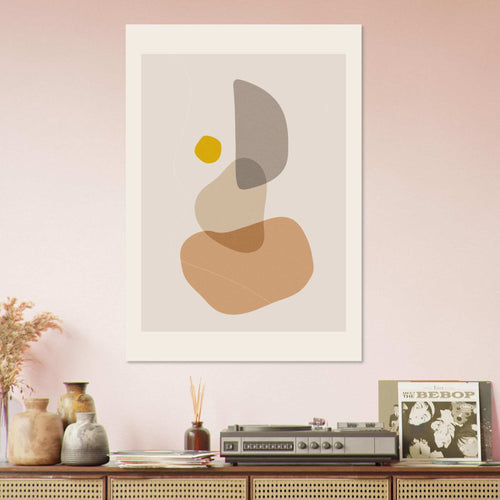 Artfulprints  Boho wall art - Abstract earth II   poster A4 21x29.7 cm - vtwonen shop