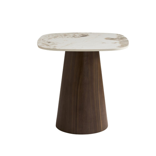 Signature - ALESSANDRA Tafel - Bruin - 58x50x50 cm