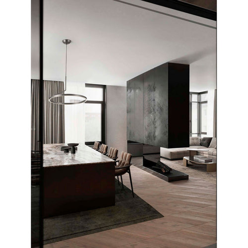 Nova Luce TILIA  Tilia Geïntegreerde LED Hanglamp Plafondlamp Mistig Nikkel Triac Dimbaar LED 31W 1829lm 2700-3000-4000K CCT