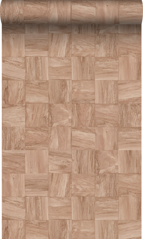 Origin Wallcoverings behang sloophout motief terracotta roze - 50 x 900 cm - 347931 - vtwonen shop