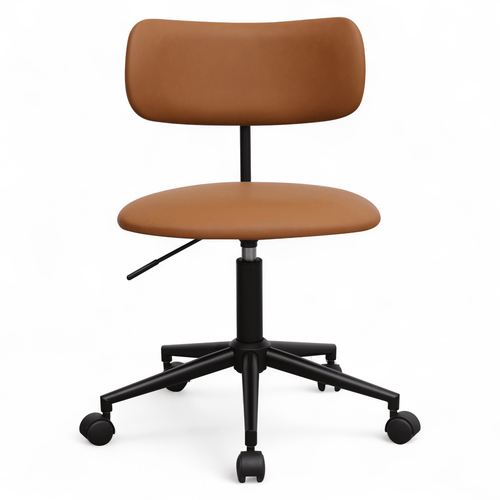Furnhouse bureaustoel Roxy - Cognacbruin - Kunstleer - 57x56x74