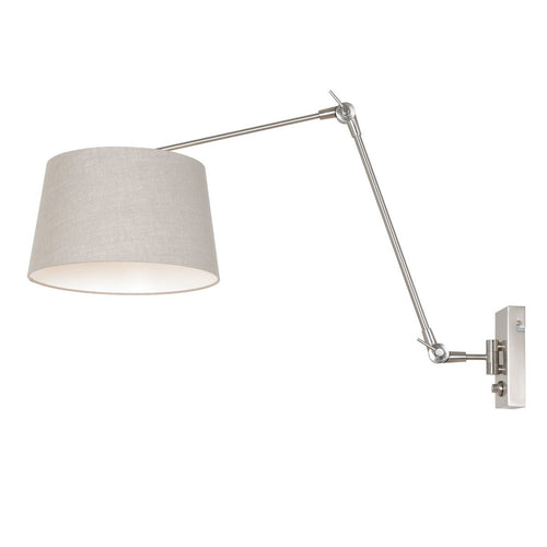 Steinhauer wandlamp prestige - 1 lichts - 90x 50 cm - mat chroom grijs - vtwonen shop