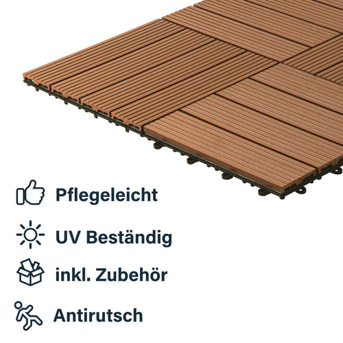 Home Deluxe WPC houttegels BAVARO lichtbruin 9m² - vtwonen shop