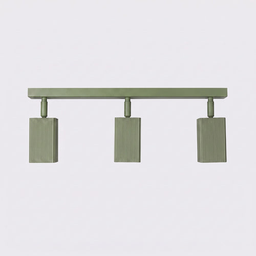 Sollux Lighting Plafondlamp RAYO 3L olijfgroen - 45x6x16,5cm
